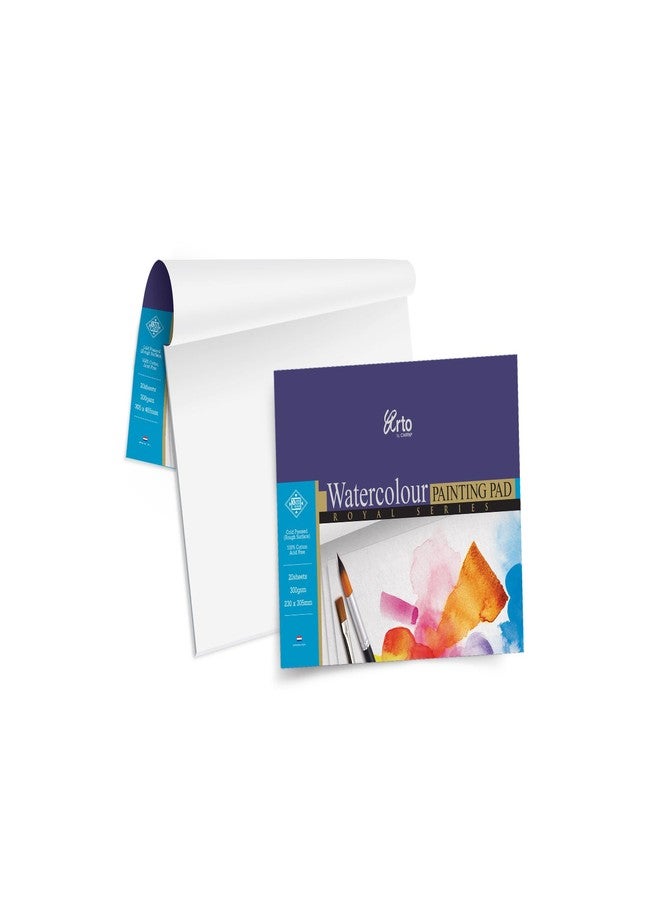 CAMPAP Arto Watercolour Paper 300gsm, Noblesse, 100% Cotton, 305x455mm, Block of 20 sheets
